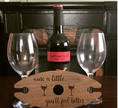 Load image into Gallery viewer, Wooden Wine Caddy | Eco Friendly Anniversary or Valentine's

