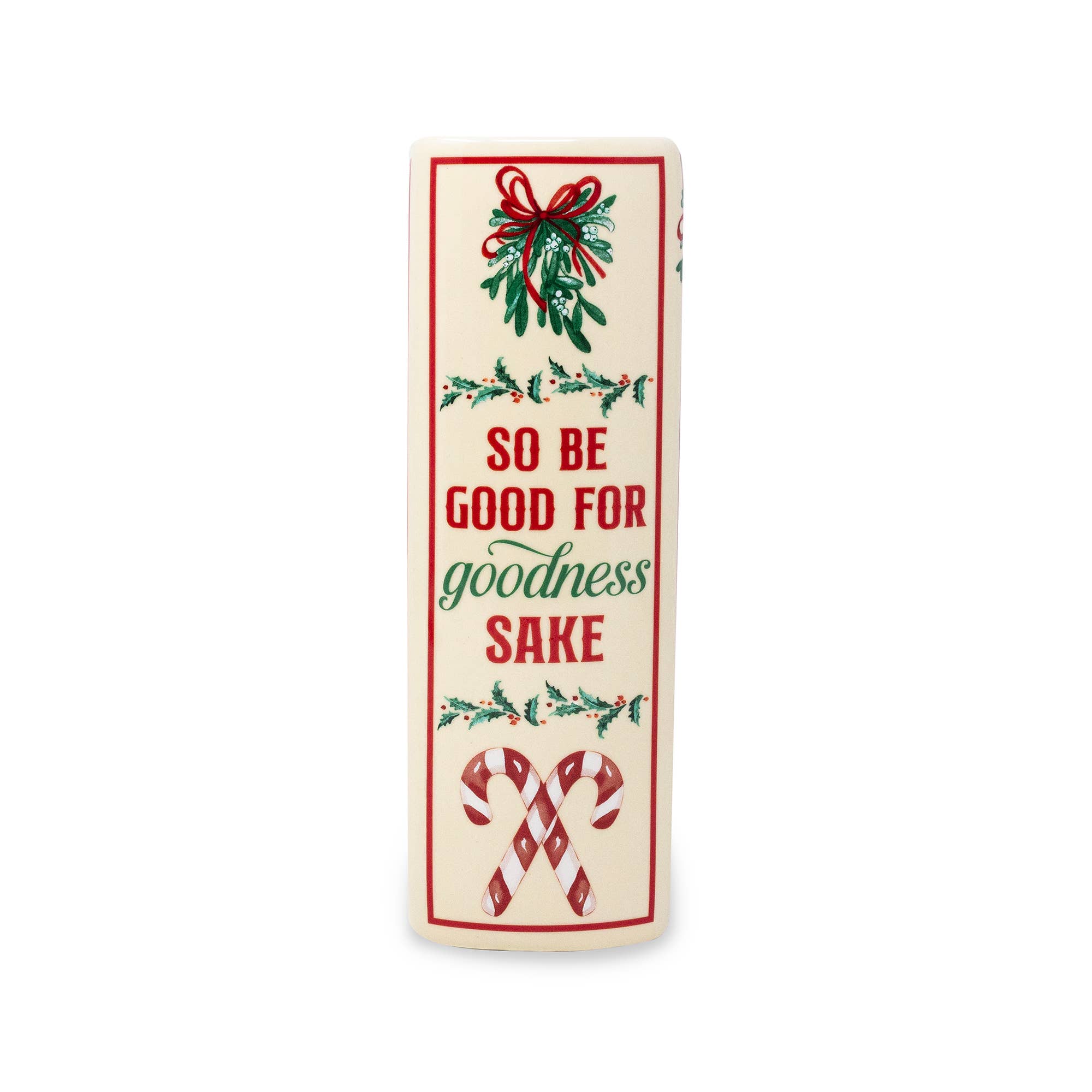 Large Book Vase, Santa is Coming to Town