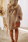 Load image into Gallery viewer, LDC Cable Knit Drop Shoulder Loose Fit Sweater Dress

