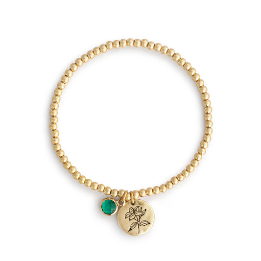 Birthstone Charm Bracelet - May