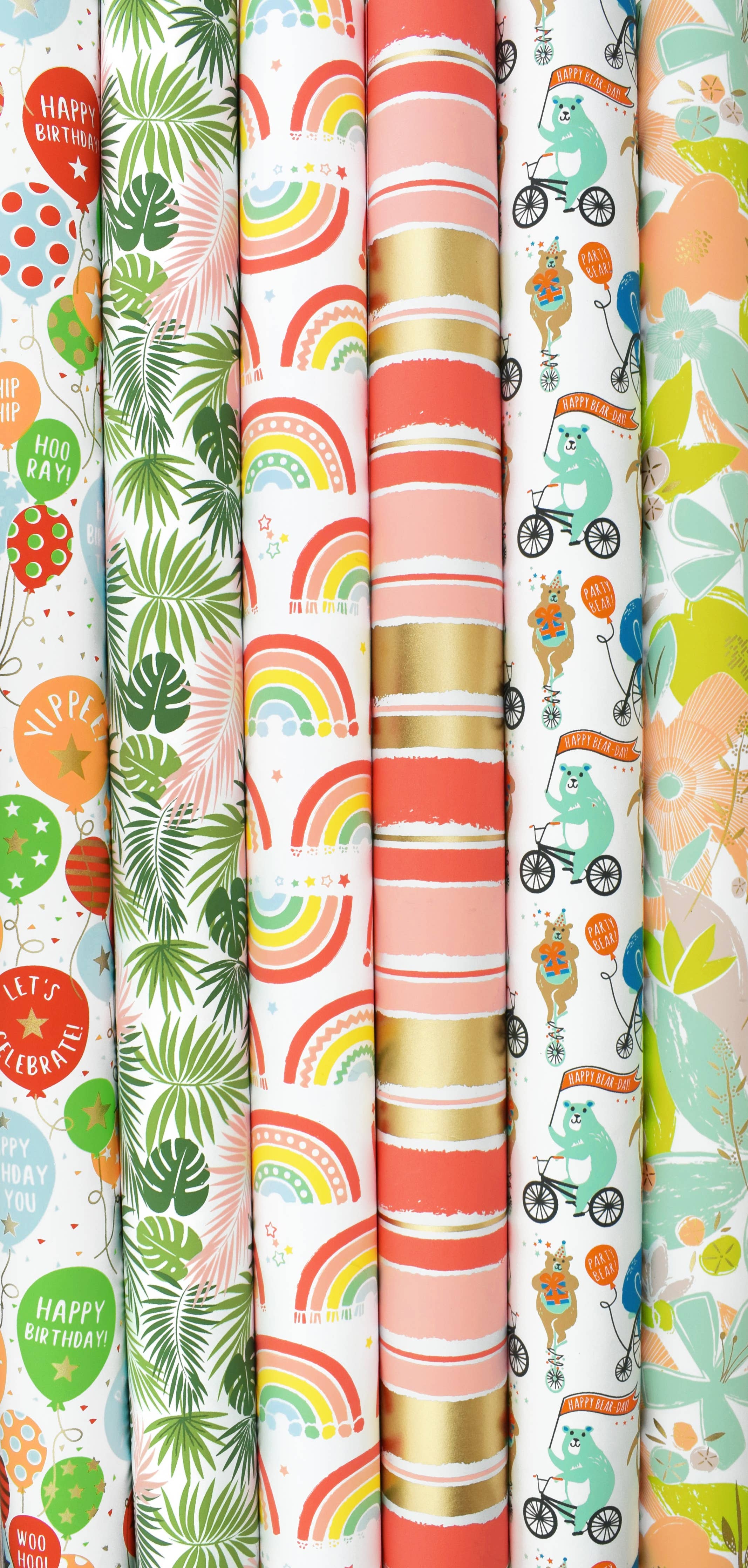 Pink Painterly Roll Wrapping Paper