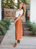 Load image into Gallery viewer, The Reed Pleated Midi Skirt
