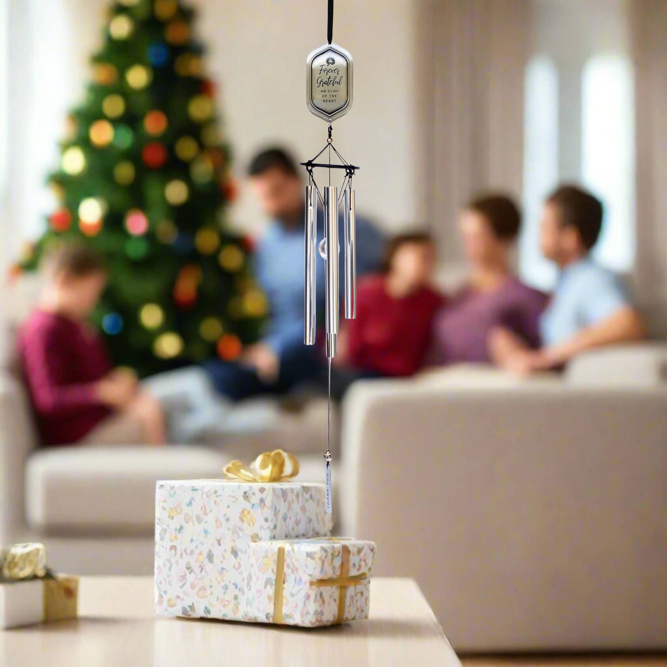 Forever Grateful Thoughtful Thank You Gift Windchime  - 8071