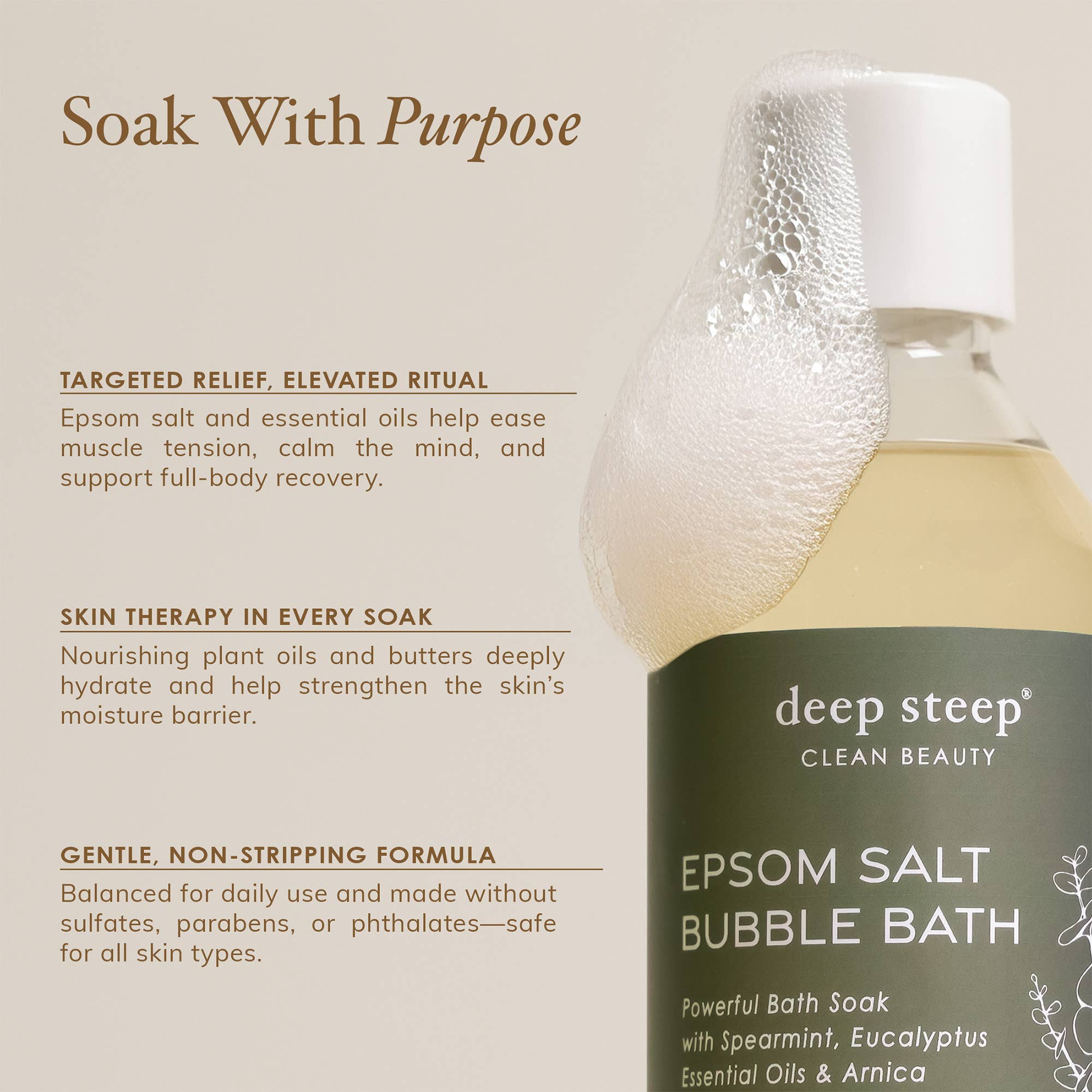 Sleepy Time Epsom Salt Calming Sleep Bubble Bath 10oz