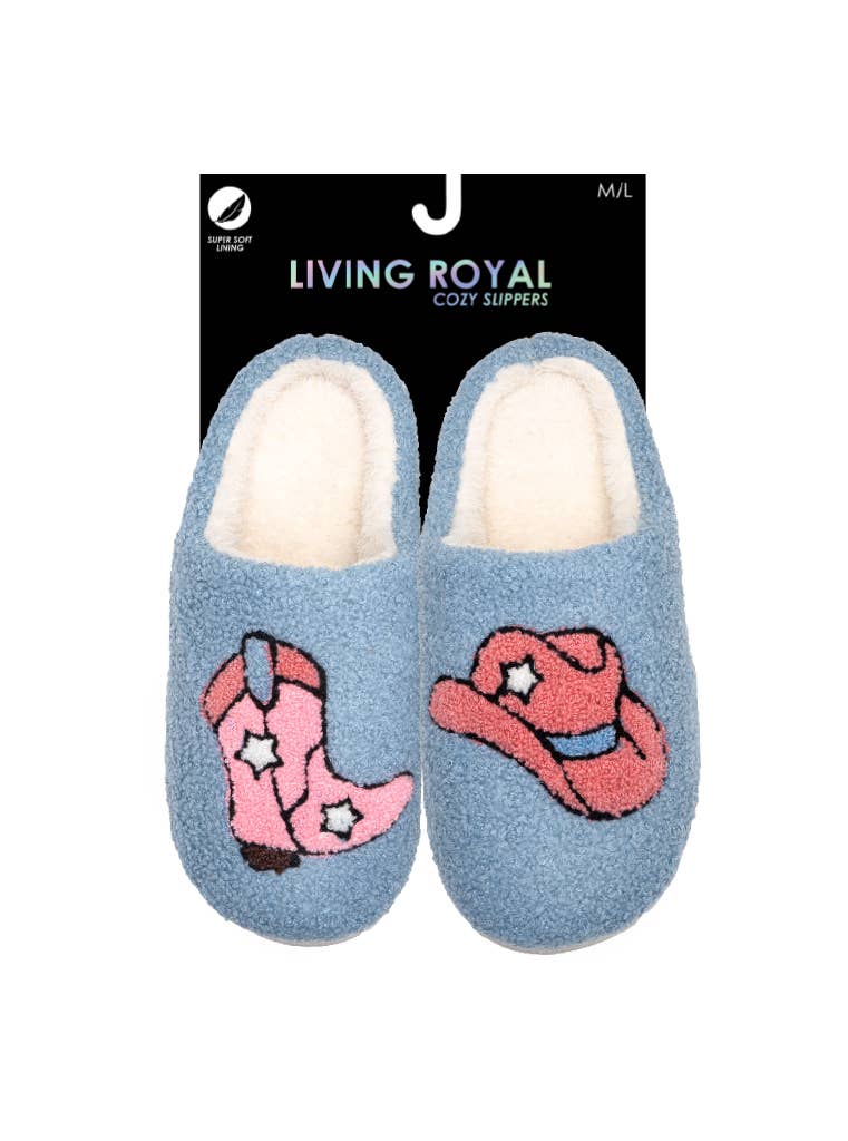 Indoor / Outdoor Slippers - "Wine Time" - Pink