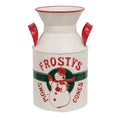 Load image into Gallery viewer, Frosty's Snow Cones Distressed Metal Milk Can
