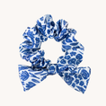 Load image into Gallery viewer, Porcelain Floral Satin Scrunchie
