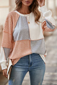 Load image into Gallery viewer, LDC Exposed Seam Colorblock Oversized Knit Top
