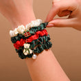 Load image into Gallery viewer, Scrunchie Charm Set-Evergreen Plaid
