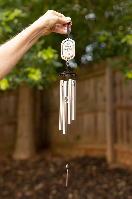Forever Grateful Thoughtful Thank You Gift Windchime  - 8071