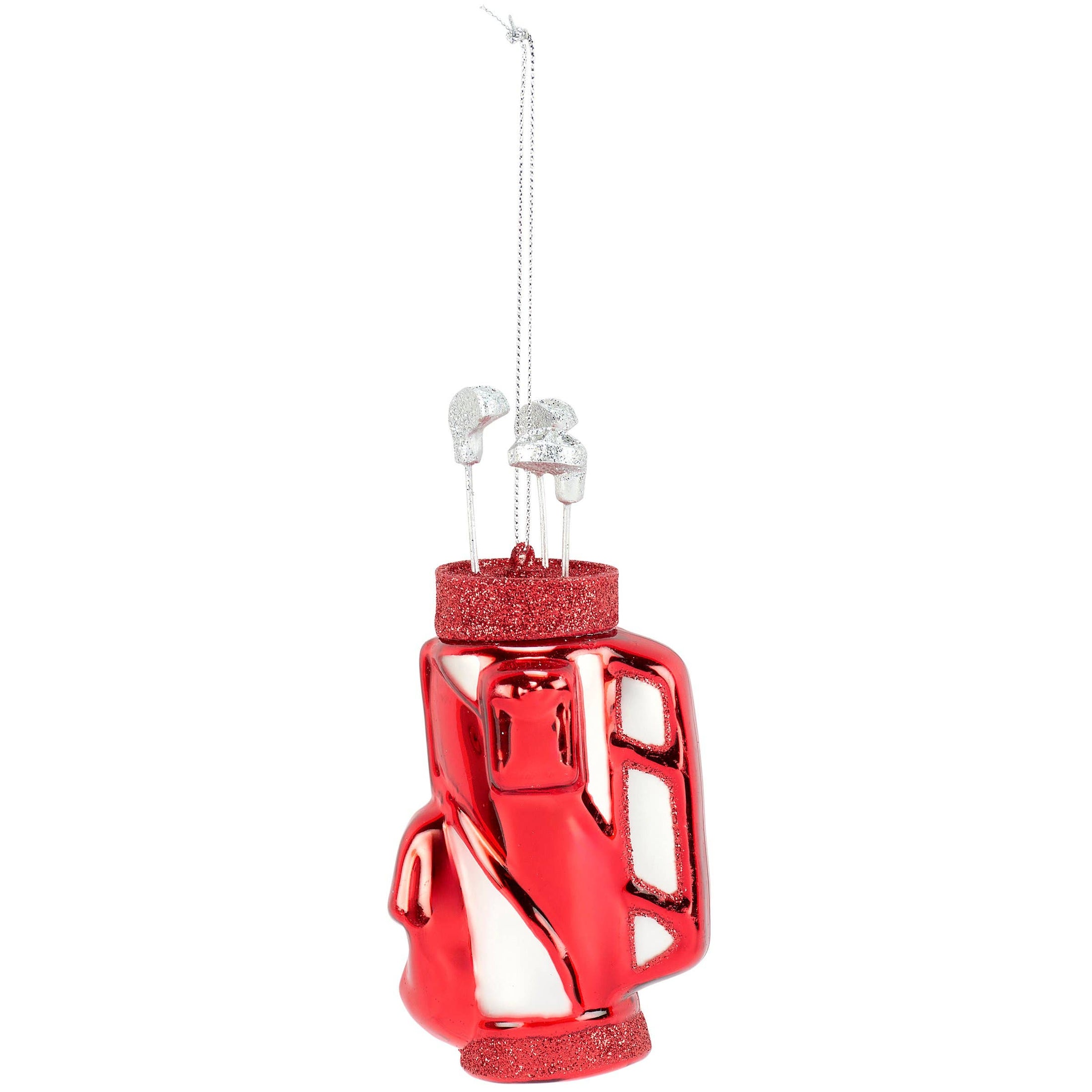 Golf Bag Glass Ornament