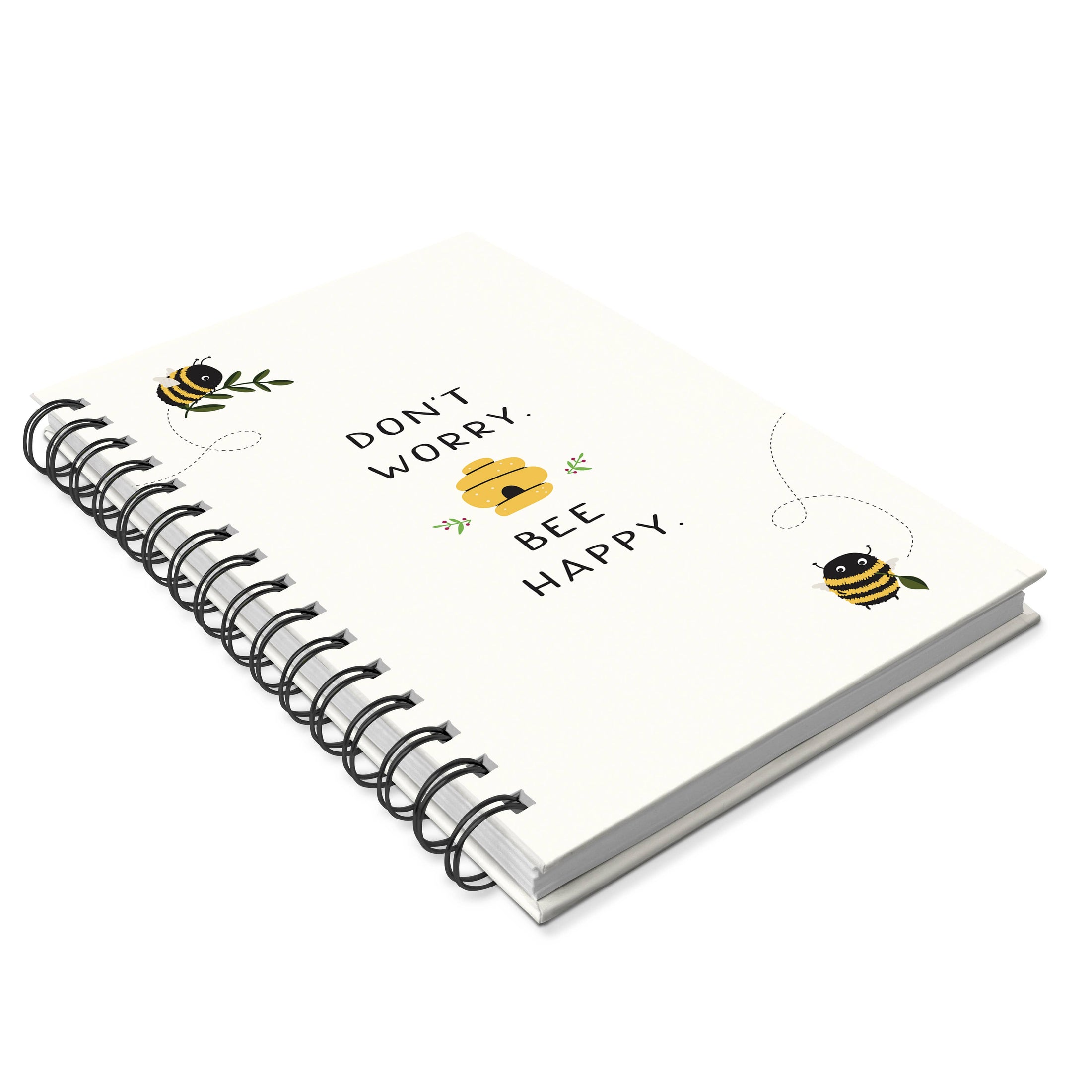 Spiral Notebook Don't Worry Bee Happy