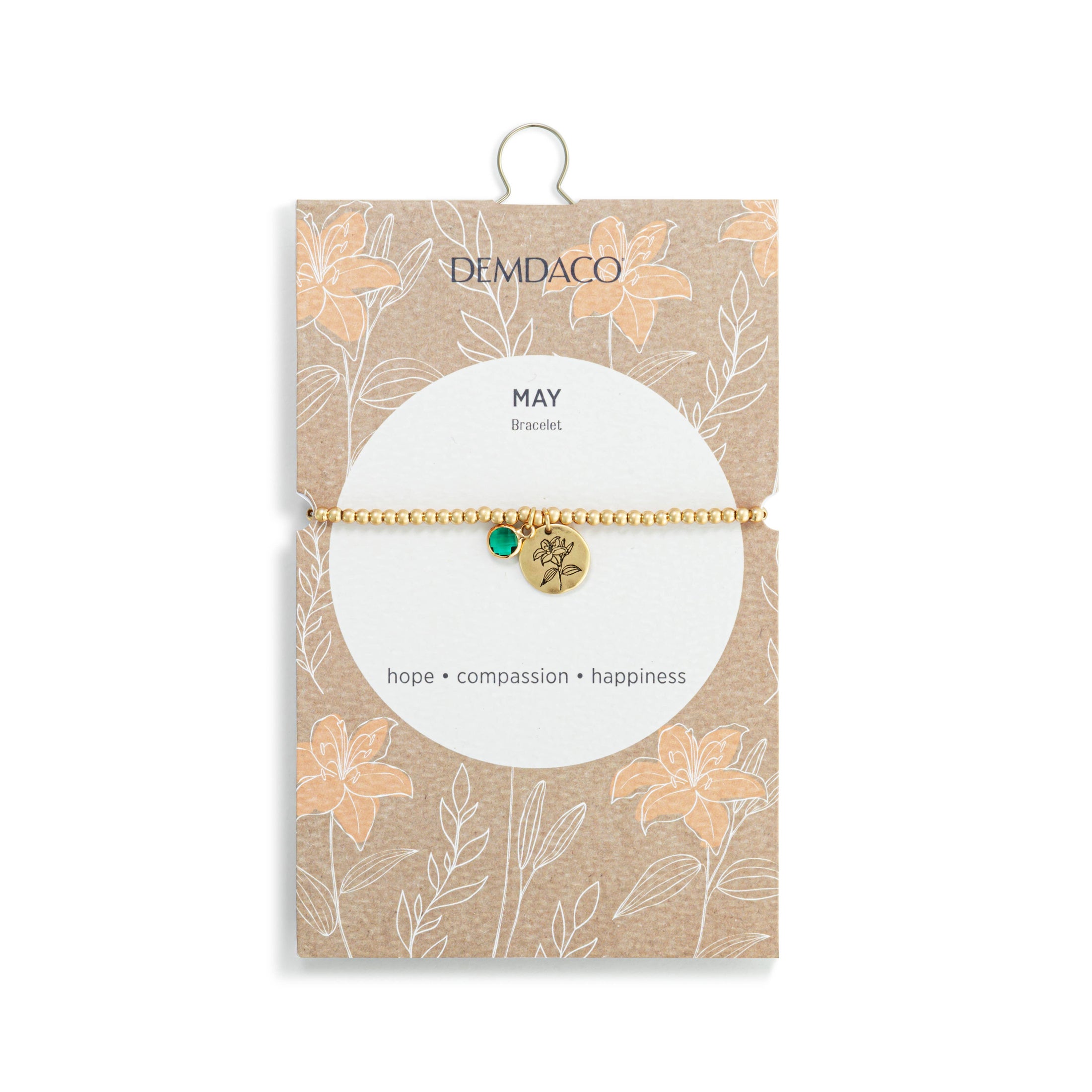 Birthstone Charm Bracelet - May