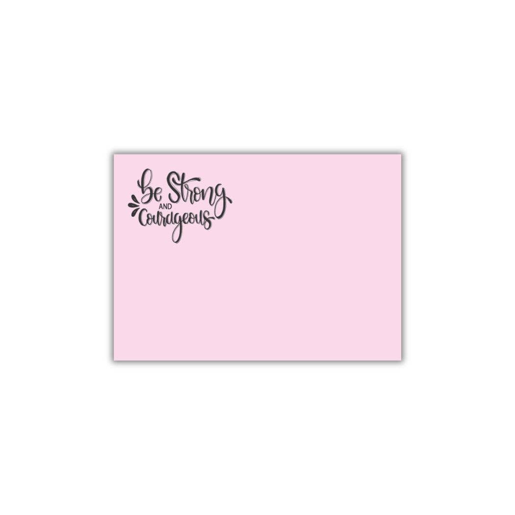 Be Strong Post-it® Note Pad – 3x4 – Pink sticky notes