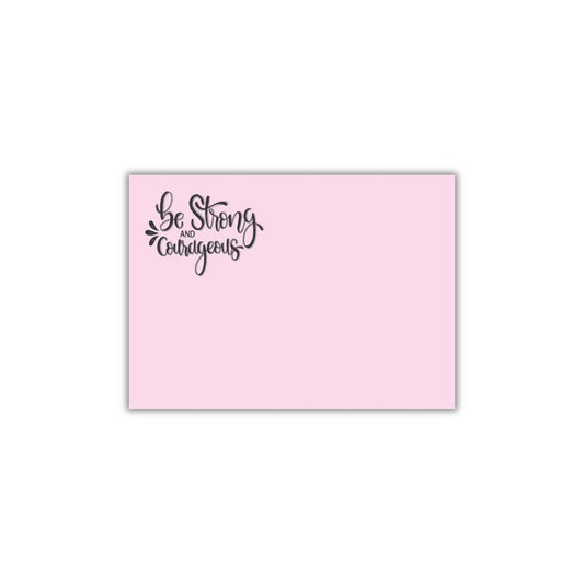 Be Strong Post-it® Note Pad – 3x4 – Pink sticky notes