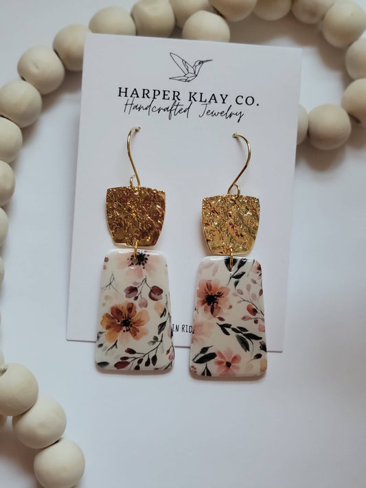 The Chic Floral Set- Fall Polymer Clay Earrings