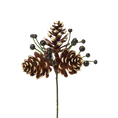 Load image into Gallery viewer, 7" OAL Berries & Pinecones Wreath Pick
