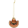 Load image into Gallery viewer, Glass Cowboy Hat Ornament
