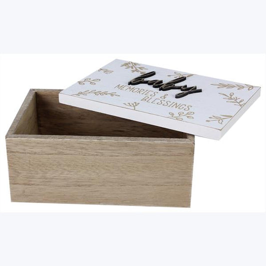 Wood Baby Keepsake Box
