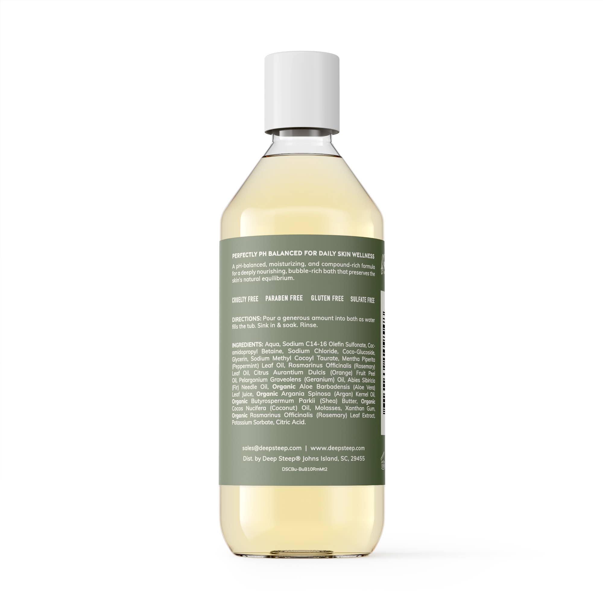 Rosemary Mint Hypoallergenic Gentle Bubble Bath 10oz