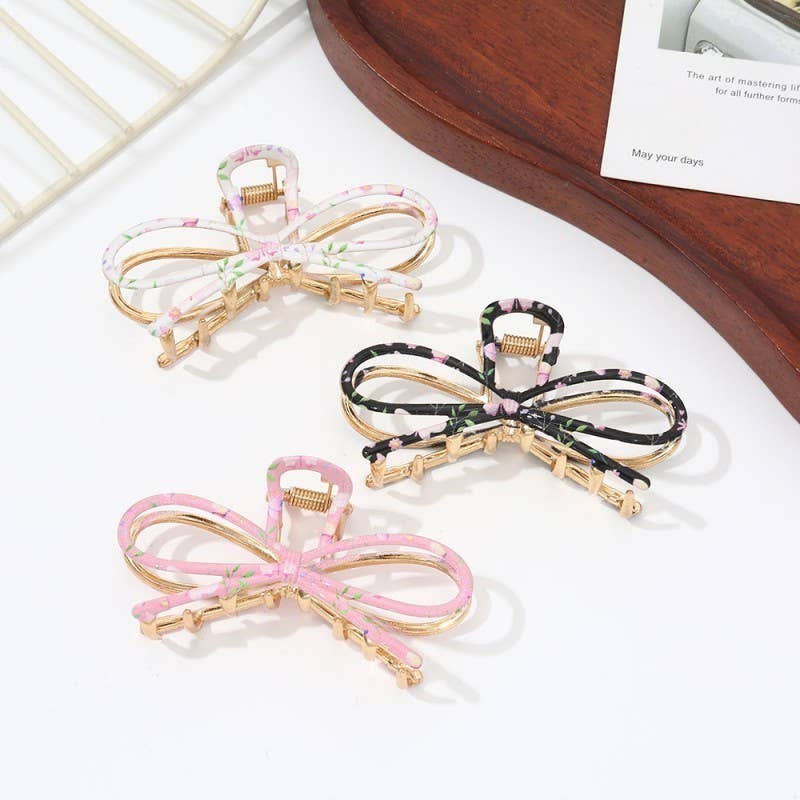 Botanical Floral Coquette Clip Hair Claw Clips | 40H1102