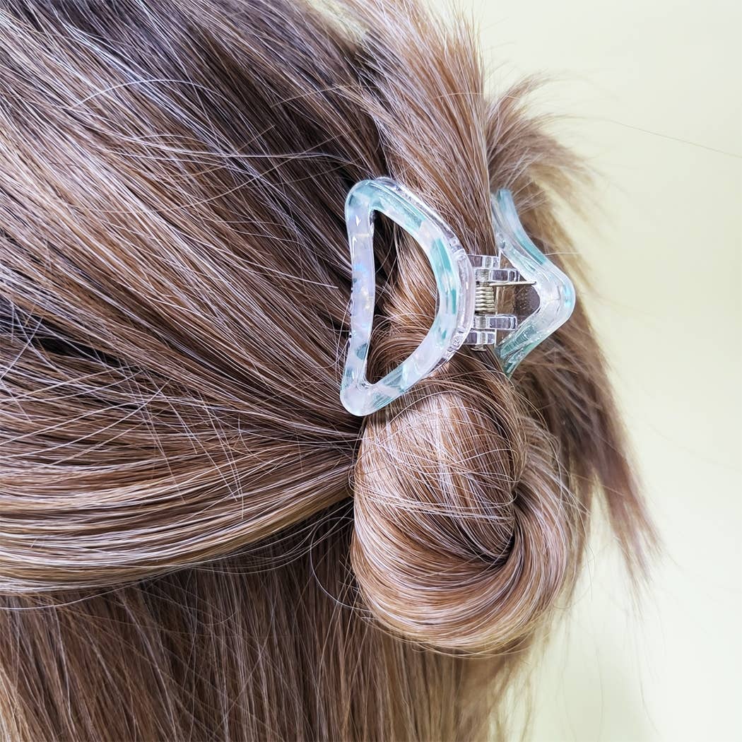 Triangle Shaped Acrylic Hair Claw Clip
