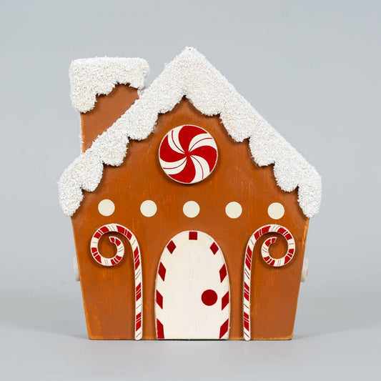 Chunky wood GINGERBREAD HOUSE Christmas Decor