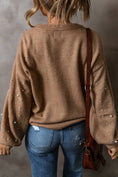 Load image into Gallery viewer, LDC Long Sleeve Round Neck Pearl Pullover Sweater
