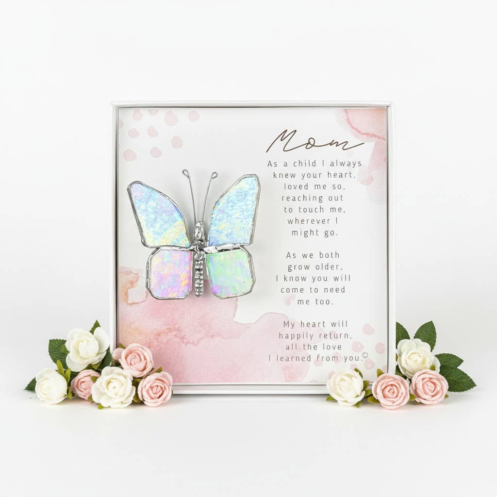 Mom, Love I Learned From You Stained Glass Butterfly 7802BY