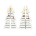 Load image into Gallery viewer, 3/Set - Wooden Dimensional Yuletide Christmas Tree Sitters
