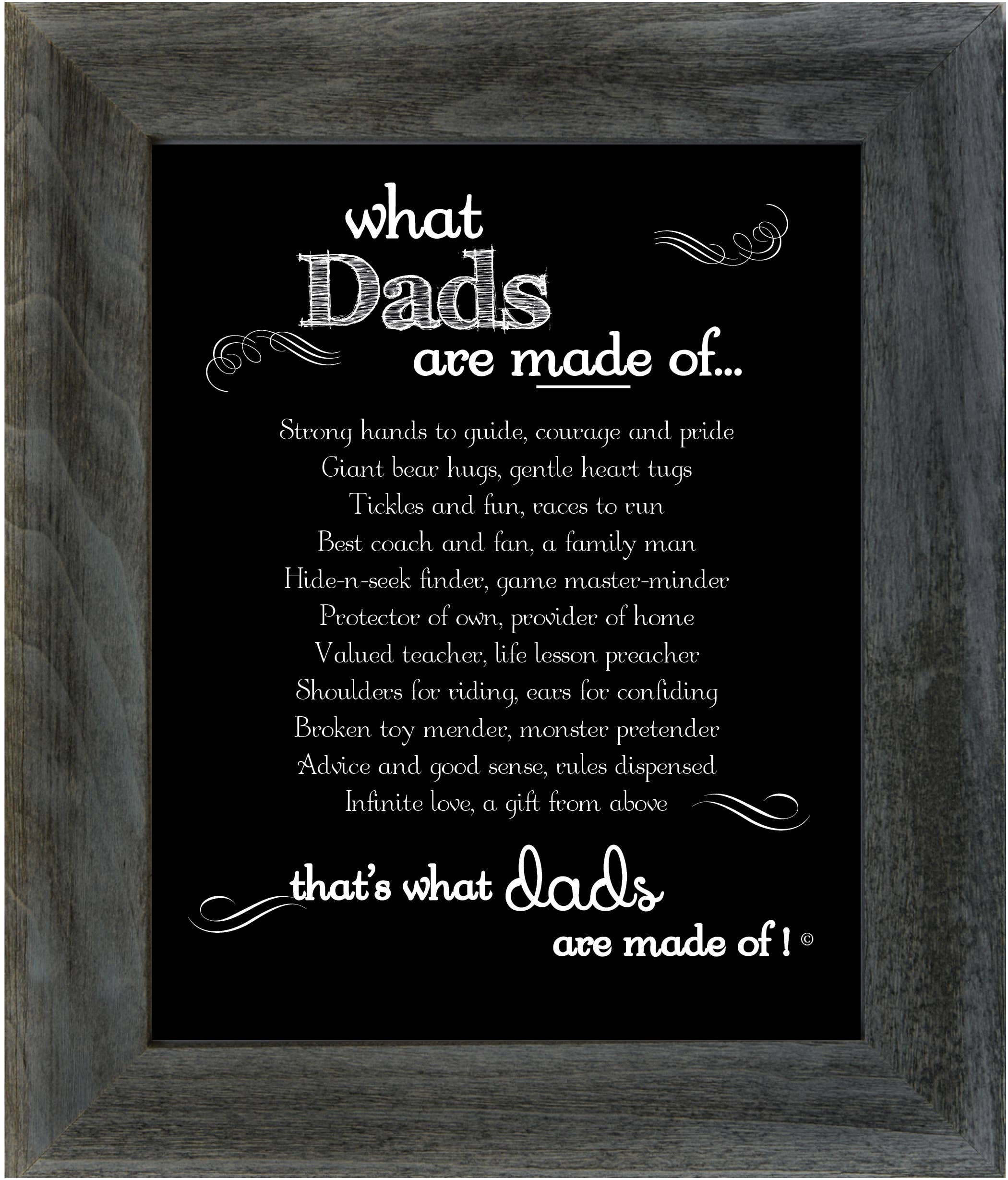 Dad Frame: What Dads are Made of 4321
