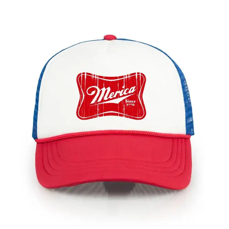 Merica Miller 4th of July Trucker Hat J4