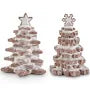 Glittered White Frosted Gingered Cookie Tree - Sold Separately