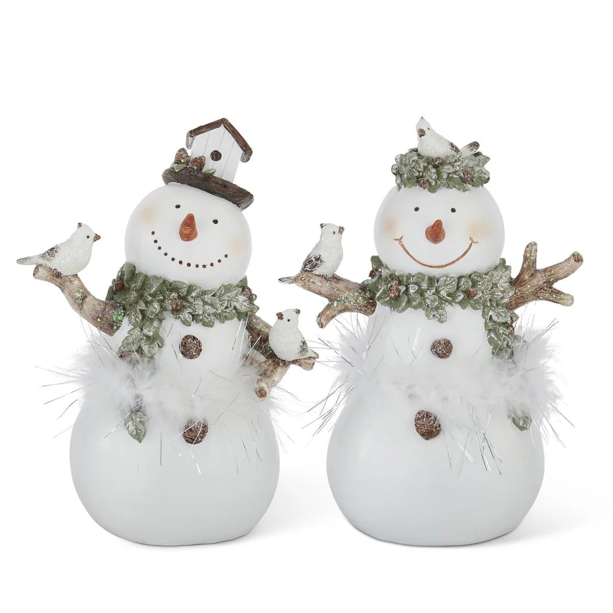 White Glittered Snowman